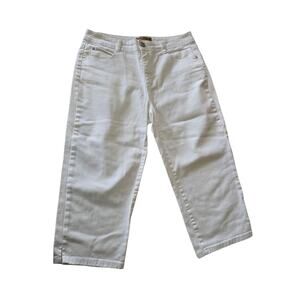 Hannah Capri White Pedal Pusher Jeans Size 12